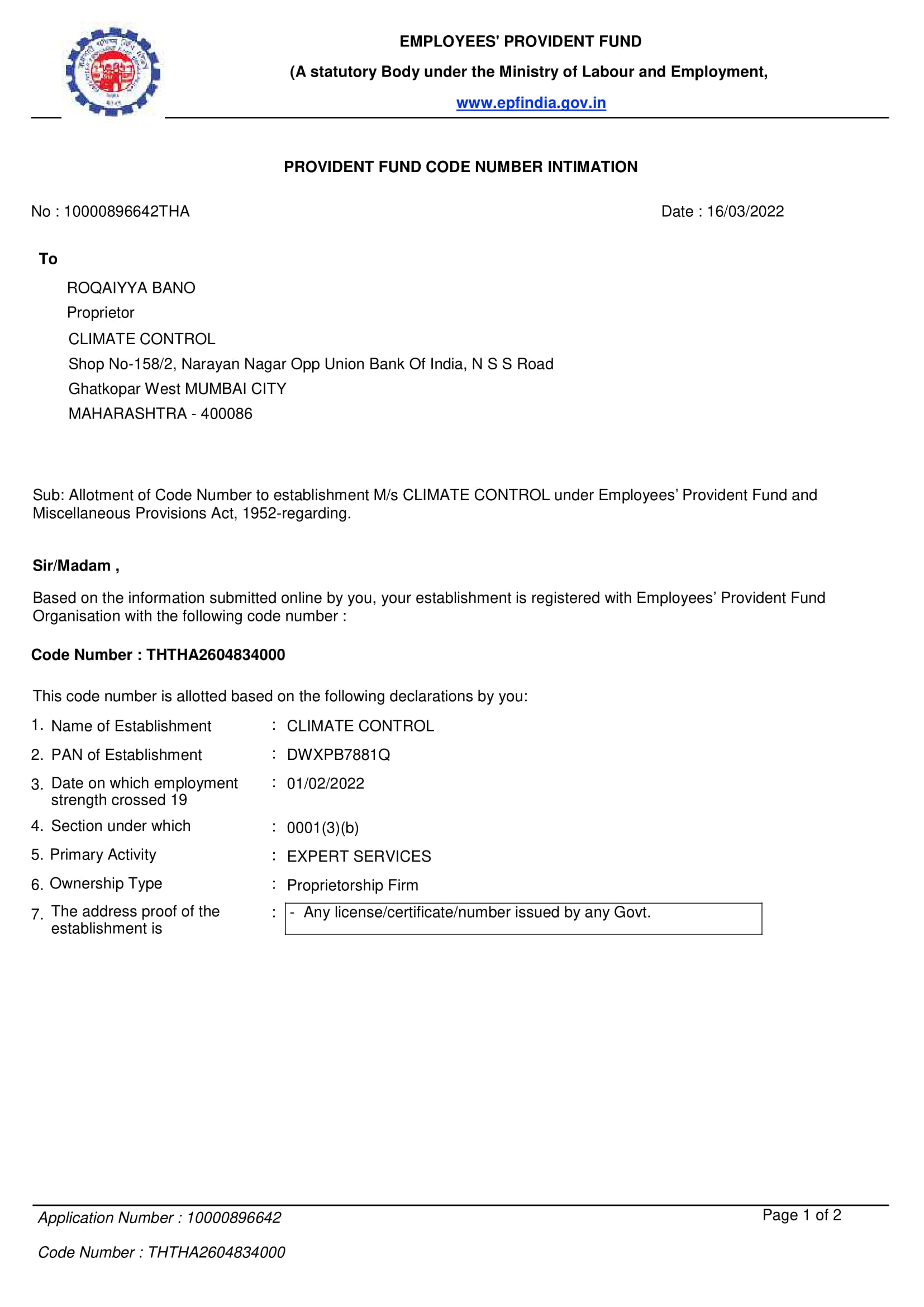 Certificate 1